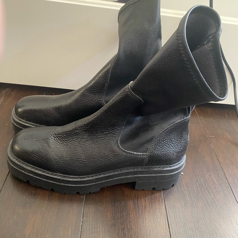 L'INTERVALLE Black Leather Women's Boots